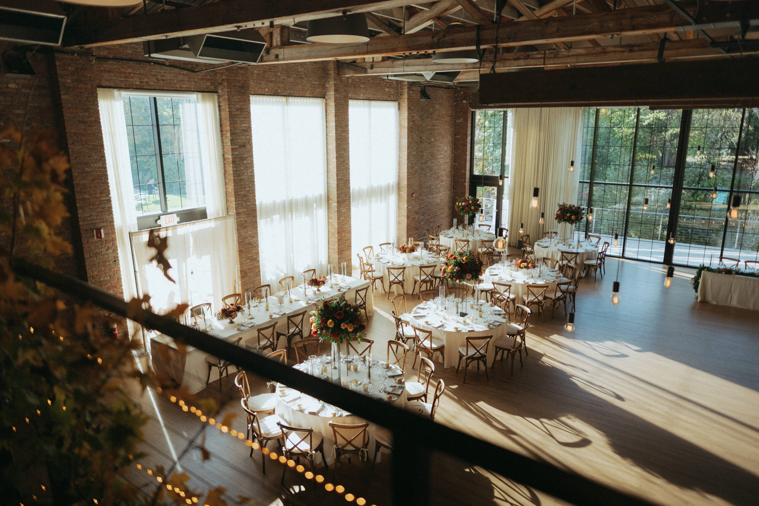 wedding reception at The Roundhouse in beacon
